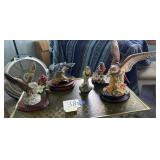Porcelain bird figurines