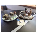 Porcelain bird figurines