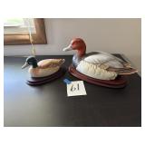 Porcelain bird figurines