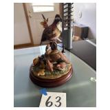 Porcelain bobwhite covey figurine