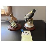 Porcelain bird figurines