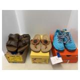 Sandals and sneakers