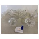 Lead crystal, cut glass, decorative glassware
