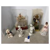 Music box, tree topper, figurines