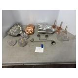 Snuffer, dishes, handles