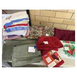 Towels, tablecloths, curtains, wall hanger