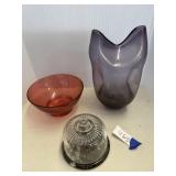 Art glass, cheese dome