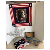 Flag, star, picture, Willie Nelson bandana