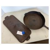 Cast iron skillet, griddle