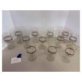 Christmas stemware