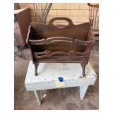 Bench, magazine rack