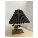 Brass horse lamp