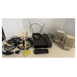DVD player, speakers, etc