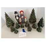 Ceramic Christmas trees, figurine