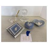 Lead crystal, cut glass, etc