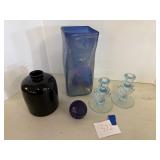 Blue/purple glassware