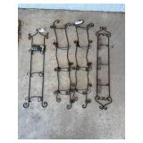 Wrought iron plate holders