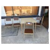 Card table and chairs
