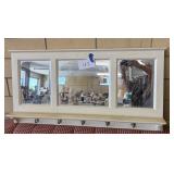 Mirrored coat rack
