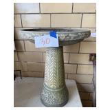 Concrete bird bath