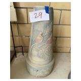 Concrete bird bath stand