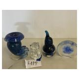 Art glass paper wgts