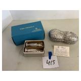 Silver plated shakers & peanut