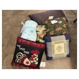 Blankets, pillows