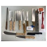 Knives, spatulas