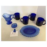 Blue dishes