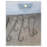 Plant hooks; window basket