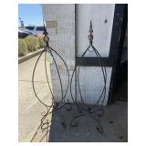 Wrought iron stands