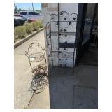 Collapsible shelf unit; garden basket
