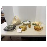 Ashtrays, basket, bird house, etc