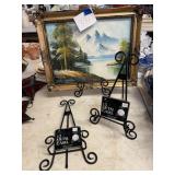 Landscape and easels