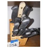 Knife block, knives