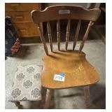 Chair, footstool