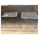 Metal side tables