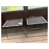 Metal side tables