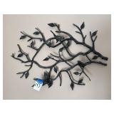 Metal tree wall art