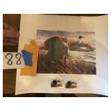 Waterfowl print and stamps