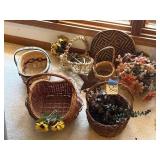 Baskets, tray, star, etc