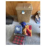 Hamper,Blankets & Ball cap