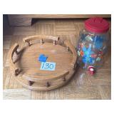 Lazy Susan, sun tea dispenser
