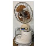 Fan, humidifier