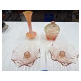 Depression glass, Amberina, art glass