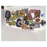 Patches, paper wgt, medal