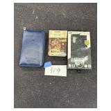 Wallet, cell phone case, alphabet