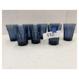 Libbey dusty blue glasses