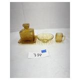 Amber glass dishes